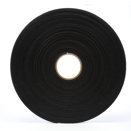 4508 Vinyl Foam Tape, 25.4 mm (1") W x 32.9 m (108') L, 125 mils, Black Nuna Depot Inc.
