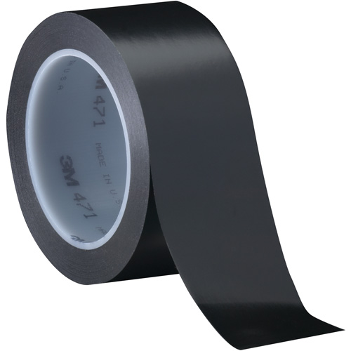 Ruban en vinyle 471, 102 mm (4") la x 32,9 m (108') lo, 5,2 mils, Noir Nuna Depot Inc.