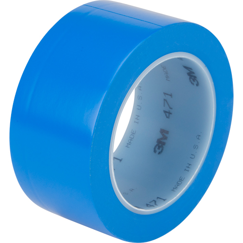 471 Vinyl Tape, 50.8 mm (2") W x 32.9 m (108') L, 5.3 mils, Blue Nuna Depot Inc.