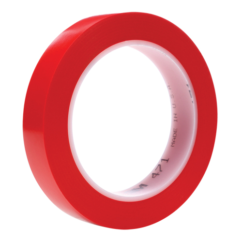 Ruban en vinyle 471, 19 mm (3/4") la x 32,9 m (108') lo, 5,3 mils, Rouge Nuna Depot Inc.