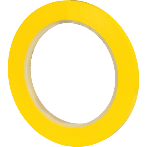 471 Vinyl Tape, 6 mm (1/4") W x 32.9 m (108') L, 5.2 mils, Yellow Nuna Depot Inc.