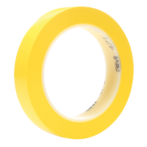 Ruban en vinyle 471, 19 mm (3/4") la x 32,9 m (108') lo, 5,3 mils, Jaune Nuna Depot Inc.