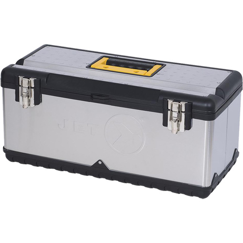 JPSTB-22 Boîte &agrave; outils en acier inoxydable, 11" P x 22-1/2" la x 10-3/4" h, Noir/Gris Nuna Depot Inc.