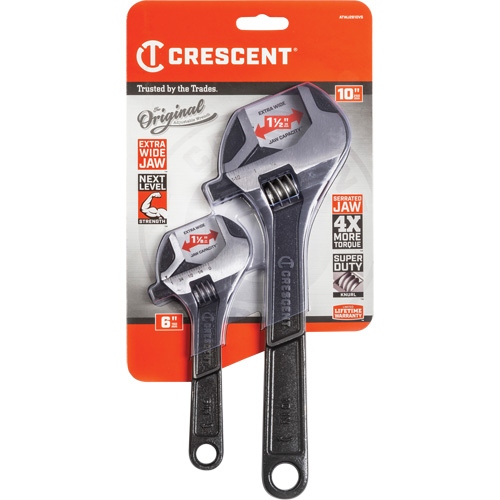 Wide-Jaw Wrench Set, Adjustable, 2 Pieces, Imperial Nuna Depot Inc.