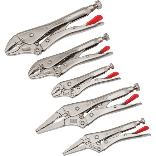 Jeu de pinces verrouillables courb&eacute;es & &agrave; bec long 5 mcx, 14-1/2" lo Nuna Depot Inc.