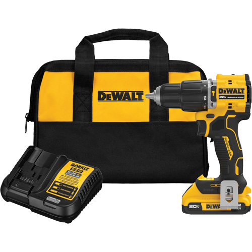 Atomic Compact Series Brushless Cordless Hammer Drill Kit, 1/2" Chuck, 20 V Nuna Depot Inc.