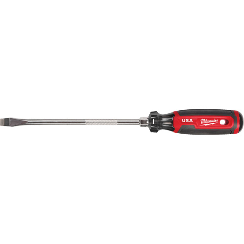 Tournevis &agrave; fente, Tige de 3/8", Ronde, 330 mm lo, Prise en Coussin&eacute;e Nuna Depot Inc.