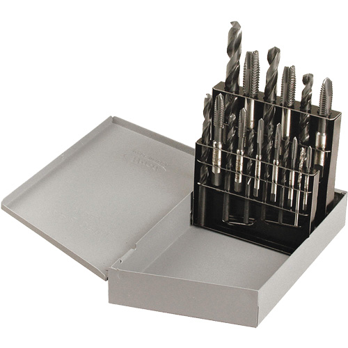 Jeu de tarauds &agrave; main Drill & Plug, 18 morceaux Nuna Depot Inc.