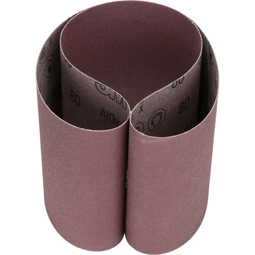 Cloth Belt 341D, 6" W x 48" L, Aluminum Oxide, 80 Grit Nuna Depot Inc.