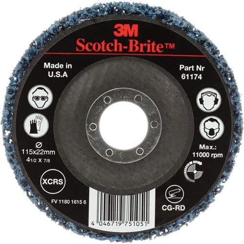 Scotch-Brite Clean & Strip Disc, 4-1/2" Dia., Extra Coarse Grit, Silicon Carbide Nuna Depot Inc.