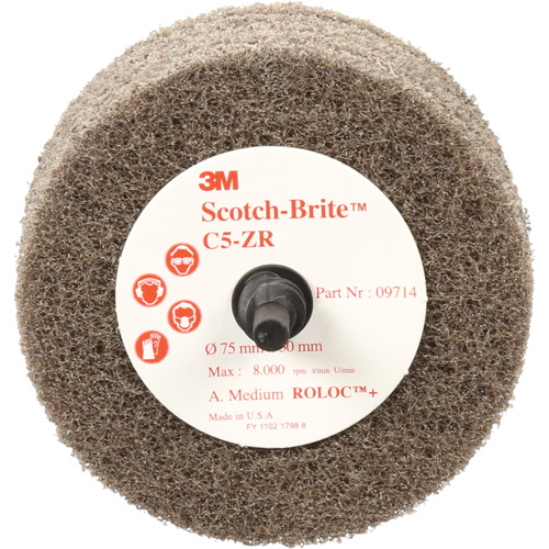 Scotch-Brite Cut & Polish Disc, 75 mm x 30 mm, 20 mm Arbor, Aluminum Oxide, 7500 RPM Nuna Depot Inc.