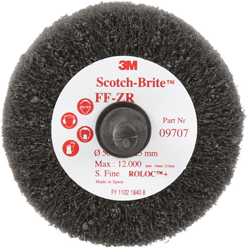 Brosse &agrave; lamelles pour la coupe et le polissage Scotch-Brite, Oxyde d'aluminium, Grain Fin, 2" x 1" x 1/4" Nuna Depot Inc.