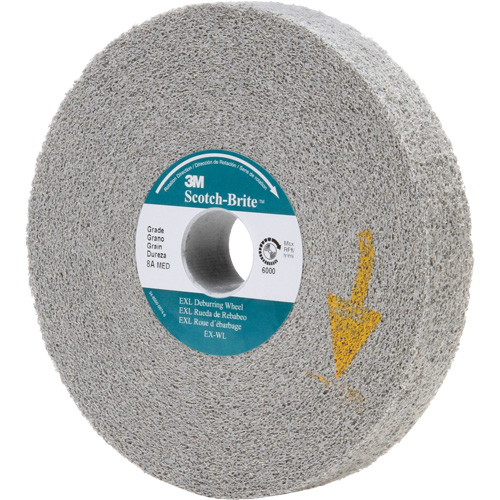 Scotch-Brite EXL Deburring Wheels, 6" x 1", 1" Arbor, Aluminum Oxide Nuna Depot Inc.