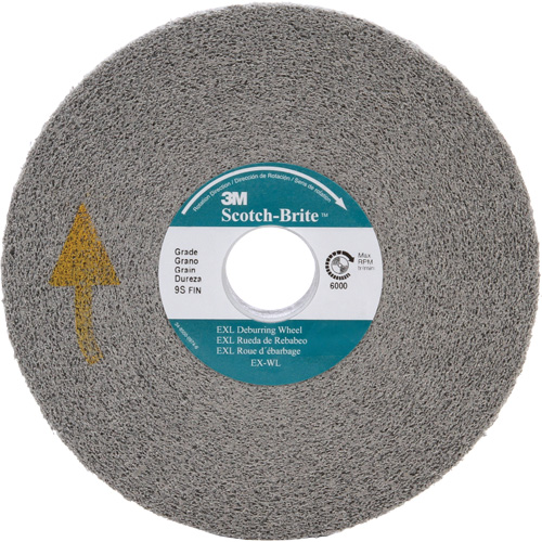 Meule d'&eacute;barbage EXL Scotch-Brite, 6" x 1", Arbre de 1" Nuna Depot Inc.