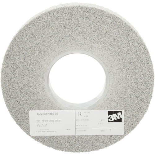 Scotch-Brite EXL Deburring Wheels, 8" x 1", 3" Arbor, Aluminum Oxide Nuna Depot Inc.