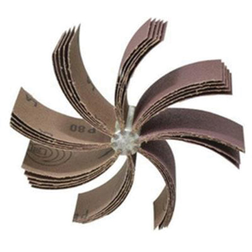 Plain Flap B-830 Bore Polisher, Aluminum Oxide, 80 Grit, 6-3/4" x 1-1/2" Nuna Depot Inc.