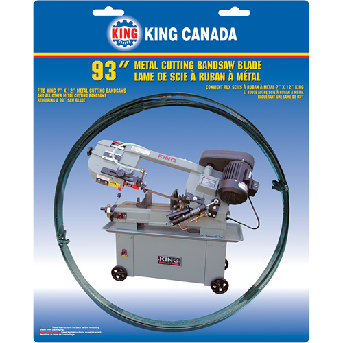 Lame de scie &agrave; ruban pour usage g&eacute;n&eacute;ral, Bim&eacute;tal, 93" lo x 3/4" la x &eacute;paisseur 0,032", 6-10 dents par pouce Nuna Depot Inc.