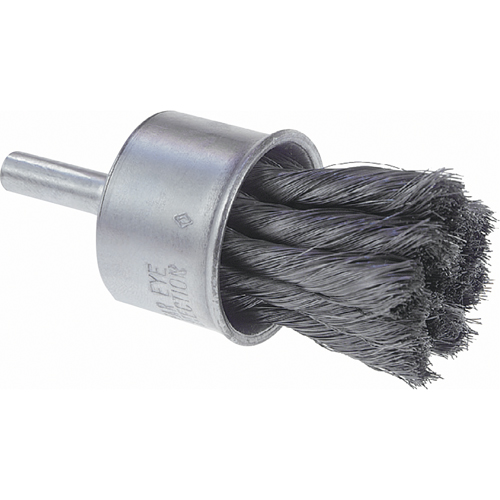Knot Wire End Brush, 1" Dia., 0.006" Wire Dia., 1/4" Shank Nuna Depot Inc.