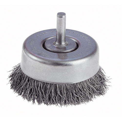 Brosses-boisseau &agrave; fils cr&ecirc;p&eacute;s avec tige 1/4" - travaux l&eacute;gers Nuna Depot Inc.