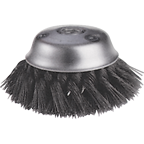 Knot Wire Cup Brushes - Stagger Row, 5-3/4" Dia. x 5/8"-11 Arbor Nuna Depot Inc.