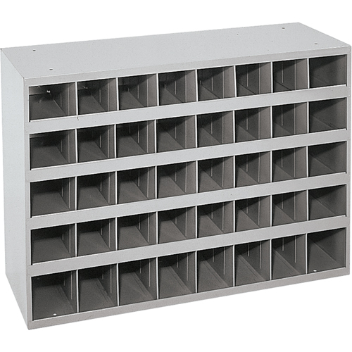 Steel Storage Bin Cabinet, 33-3/4" W x 12" D x 23-7/8" H, Grey Nuna Depot Inc.