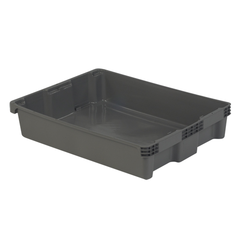 Contenants Stack-N-Nest Polylewton, 6,1" x 29,6" x 22,4", Gris Nuna Depot Inc.