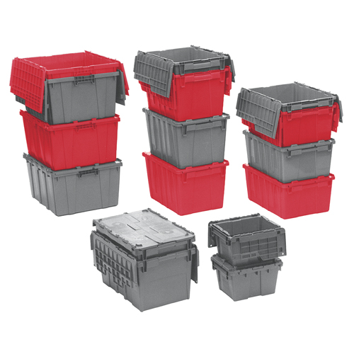 Flipak&reg; Polyethylene Plastic (PE) Distribution Containers, 19.7" x 11.8" x 7.3", Blue Nuna Depot Inc.