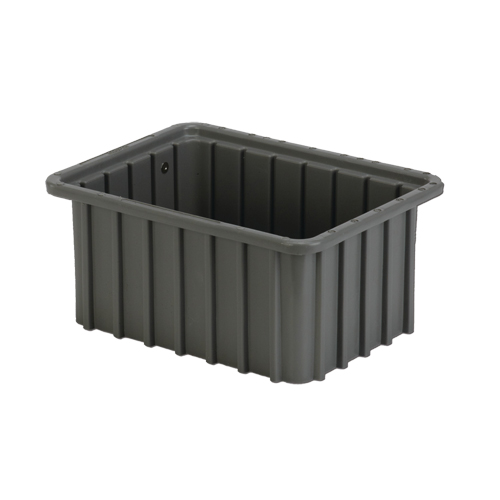 Contenant Divider Box, Poly&eacute;thyl&egrave;ne, 9,8" la x 7,3" p x 5" h, Gris Nuna Depot Inc.