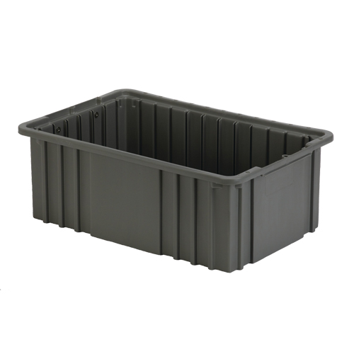 Divider Box, Polyethylene, 15.5" W x 9.9" D x 6" H, Grey Nuna Depot Inc.