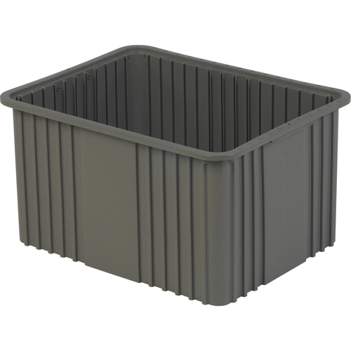 Contenant Divider Box, Poly&eacute;thyl&egrave;ne, 20,9" la x 15,9" p x 12" h, Gris Nuna Depot Inc.