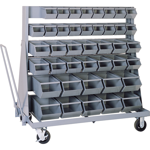SUPPORT MOBILE,5 RANGEESAVEC BACS, &agrave; un c&ocirc;t&eacute;, 42 bacs, 37" la x 21" p x 50-1/2" h Nuna Depot Inc.