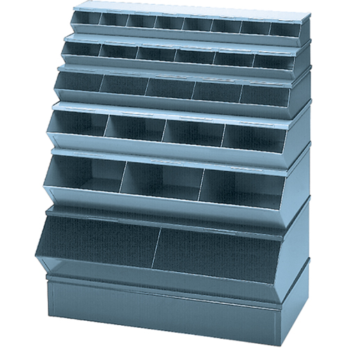 Bacs sectionnels superposables, Cap. 100 lb, 37" la x 20-1/2" p x 9-1/2" h, Bleu Nuna Depot Inc.
