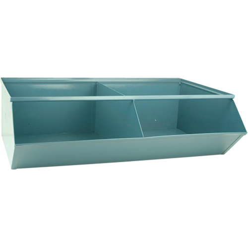 Bacs sectionnels superposables, Cap. 100 lb, 37" la x 24" p x 11" h, Bleu Nuna Depot Inc.