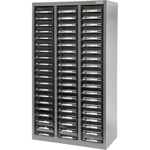 Casiers pour pi&egrave;ces KPC-300, Acier galvanis&eacute;, 60 tiroirs, 21-3/10" x 10-2/5" x 36-9/10", Gris Nuna Depot Inc.