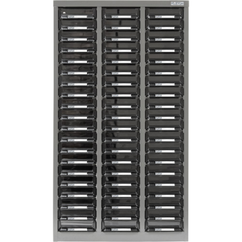 Casiers pour pi&egrave;ces KPC-300, Acier galvanis&eacute;, 60 tiroirs, 21-3/10" x 10-2/5" x 36-9/10", Gris Nuna Depot Inc.