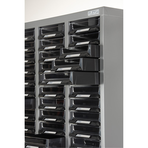 Casiers pour pi&egrave;ces KPC-300, Acier galvanis&eacute;, 60 tiroirs, 21-3/10" x 10-2/5" x 36-9/10", Gris Nuna Depot Inc.