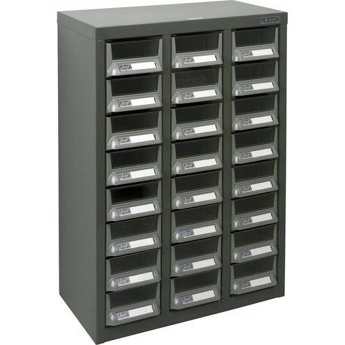 Casiers pour pi&egrave;ces KPC-400, Acier galvanis&eacute;, 24 tiroirs, 17-3/10" x 8-7/10" x 25-3/5", Gris Nuna Depot Inc.