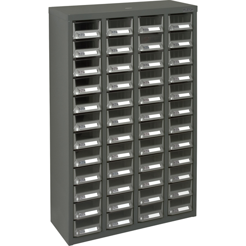 Casiers pour pi&egrave;ces KPC-400, Acier galvanis&eacute;, 48 tiroirs, 22-3/5" x 8-7/10" x 36-9/10", Gris Nuna Depot Inc.