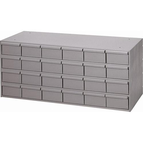 Industrial Drawer Cabinets, 24 Drawers, 33-3/4" W x 11-5/8" D x 14-3/8" H, Grey Nuna Depot Inc.