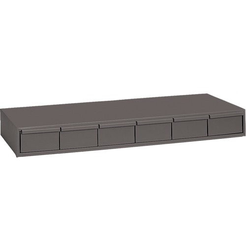 Industrial Drawer Cabinets, 6 Drawers, 33-3/4" W x 11-5/8" D x 4" H, Grey Nuna Depot Inc.