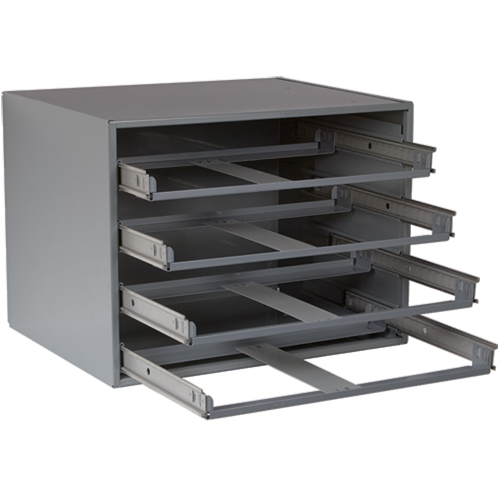 Casiers pour boîtes &agrave; compartiments, Acier, 4 compartiments, 20" la x 15-3/4" p, 15" h, Gris Nuna Depot Inc.