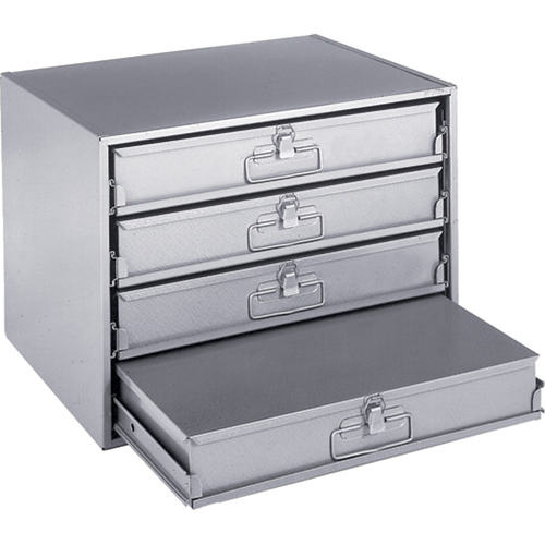 Casiers pour boîtes &agrave; compartiments, Acier, 4 compartiments, 20" la x 15-3/4" p, 15" h, Gris Nuna Depot Inc.