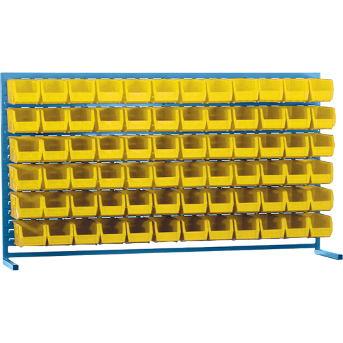 Rayonnage &agrave; persienne avec bacs, 72 bacs, 72" la x 15" p x 40" h Nuna Depot Inc.