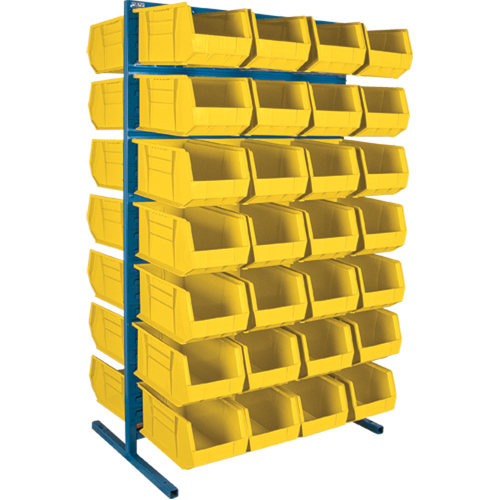 Support stationnaire deux c&ocirc;t&eacute;s pour bacs, 36" la x 24" p x 61" h, 56 bacs Nuna Depot Inc.