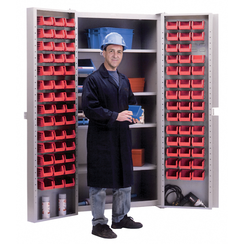 Deep-Door Combination Cabinet, 38" W x 24" D x 72" H, 4 Shelves Nuna Depot Inc.