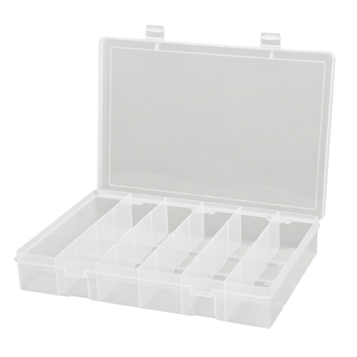Compact Polypropylene Compartment Cases, 13-1/8" W x 9" D x 2-5/16" H, 6 Compartments Nuna Depot Inc.