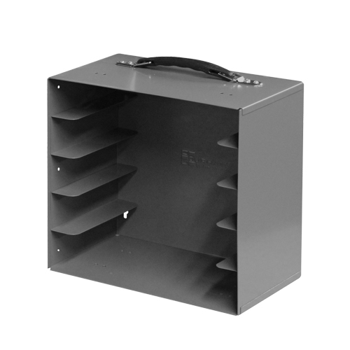 Casiers pour boîtes &agrave; compartiments, Acier, 5 compartiments, 13-1/2" la x 9-1/8" p, 13-1/4" h, Gris Nuna Depot Inc.