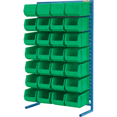 Support stationnaire pour bacs &agrave; un c&ocirc;t&eacute;, 36" la x 12" p x 61" h, 28 bacs Nuna Depot Inc.