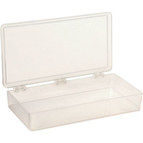 K-Resin Compartment Box, Plastic, 4" W x 8" D x 1-3/16" H, Transparent Nuna Depot Inc.