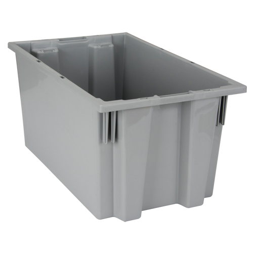 Contenants Stack & Nest, 9" x 18" x 11", Gris Nuna Depot Inc.
